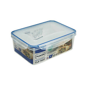 Addis Clip Tight Lunchbox Food Storage Container 2L Rectangle