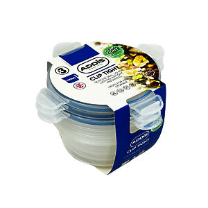 Addis Clip Tight Food Storage Containers 700 Ml Round Pack Of 3 Clear