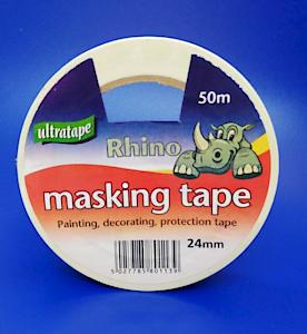 Ultratape Masking Tape 24mm x 50m (3 Pack Bundle)