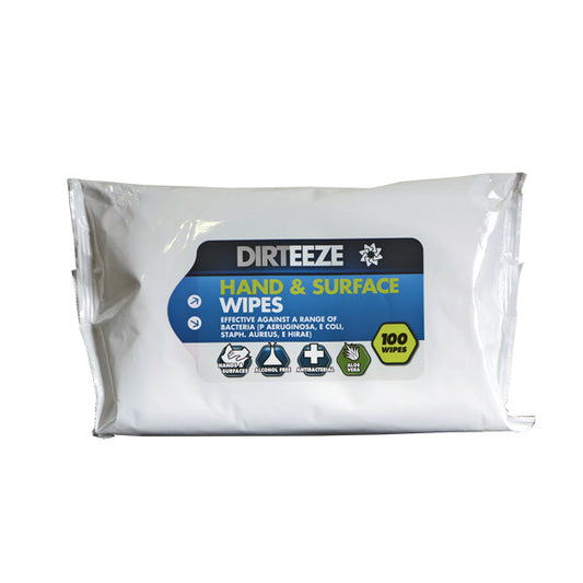 Dirteeze Hand & Surface Wipes 100's