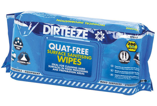 Dirteeze Multi Purpose Quat-Free Wipes 200's