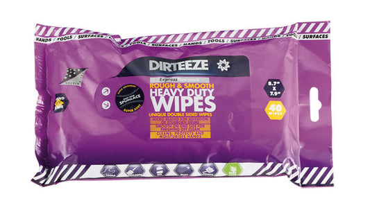 Dirteeze Rough & Smooth Heavy Duty Wipes 40's