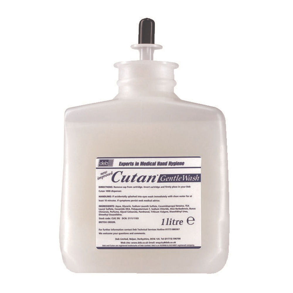Deb Cutan Gentle Wash Lotion Soap 1 Litre (CUG39J) - UK BUSINESS SUPPLIES