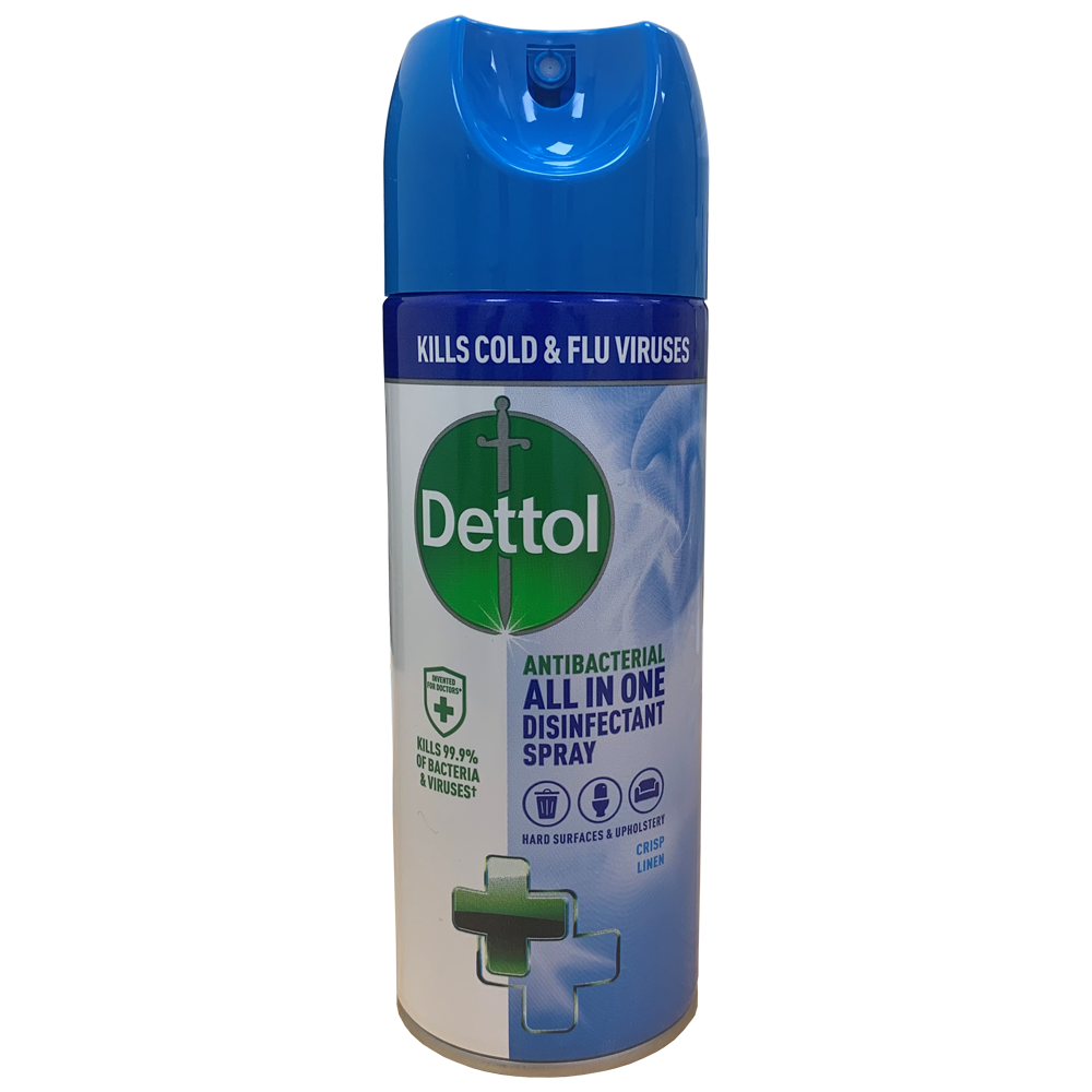 Dettol Antibacterial All-in-One Disinfectant Spray Crisp Linen 300ml 3021337