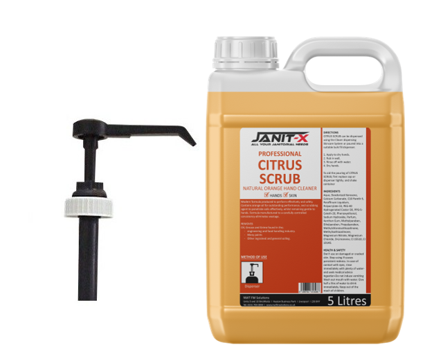 Janit-X Professional Citrus Scrub 5 Litre {Engineers & Mechanic Tough Cleaning Agent}