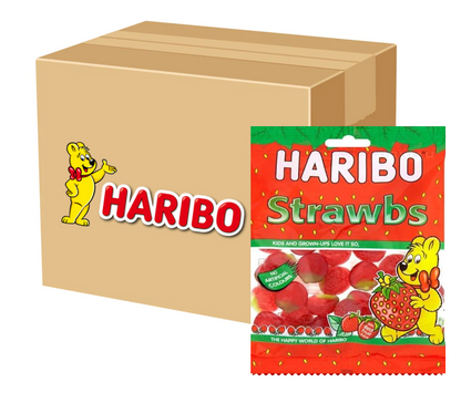 Haribo Squidgy Strawbs Sweets, 160g | 6 Pack Bundle