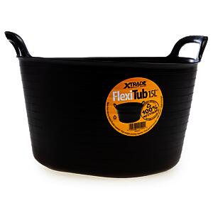 X-Trade Flexi-Tub 15L Black | Recyclable | 1 x 15L