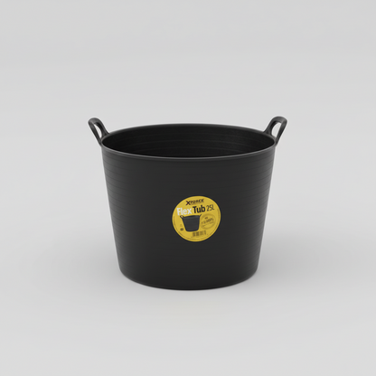Xtrade Flexitub Black 25L Recycled | Building Site | Garden Clearing | Stables