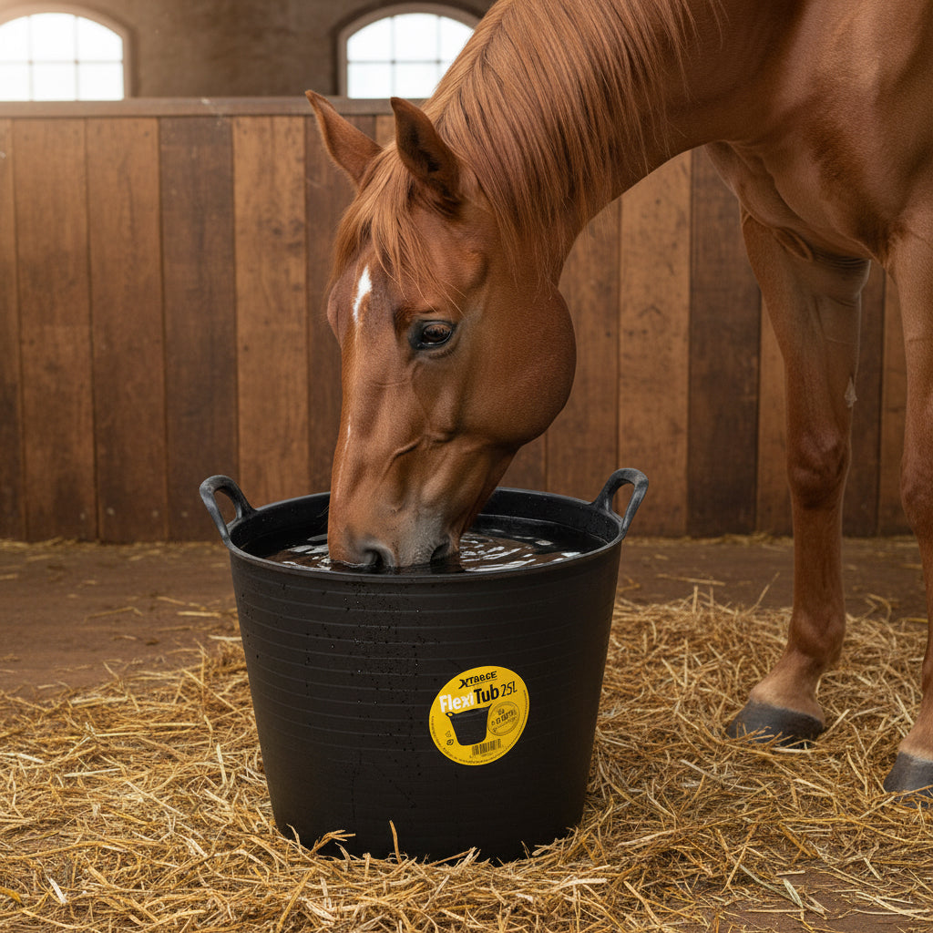 Xtrade Flexitub Black 25L Recycled | Building Site | Garden Clearing | Stables