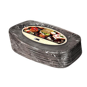 Kingfisher Aluminium Disposable Catering Serving Party Foil Platters 14"|  60 Pack Bundle