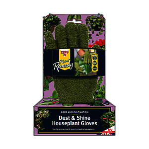 Zero-In Dust and Shine Houseplant Gloves | Plant Care | Reusable