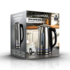 Daewoo Edinburgh, 3KW Rapid Boil Kettle, Large 1.7L Capacit.