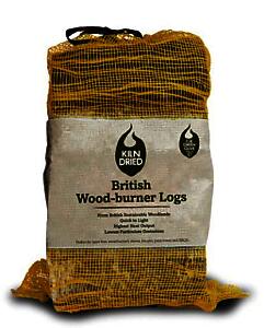 Wood Burner Logs 20L - Kiln Dried British Softwood Logs for Wood Burners