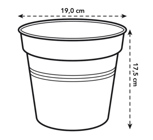 Elho Green Basics Grow Pot 19cm LEAF GREEN - UK BUSINESS SUPPLIES