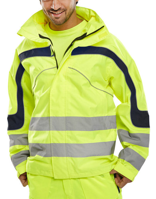 Beeswift Eton Yellow Hi-Vis Jacket ALL SIZES
