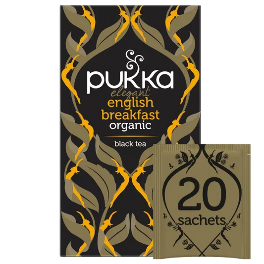 Pukka Tea Elegant English Breakfast Individually Wrapped Enveloped Tea 20's