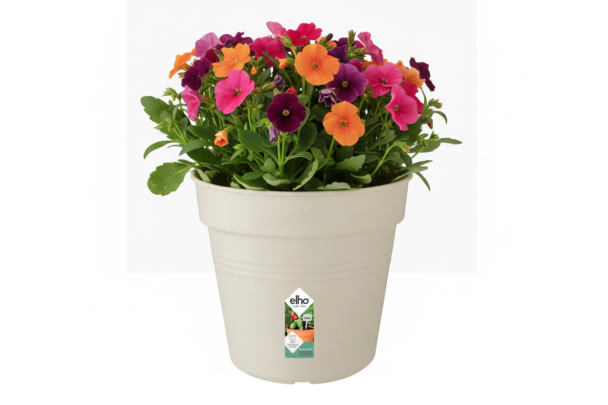 Elho Green Basics Grow Pot 13cm COTTON WHITE