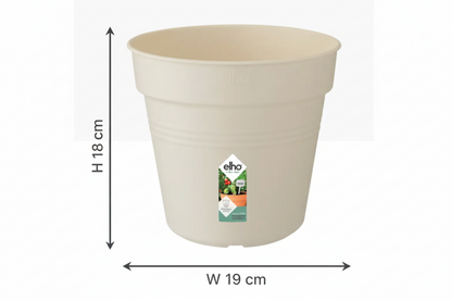 Elho Green Basics Grow Pot 13cm COTTON WHITE