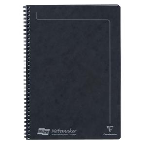 Clairefontaine Notemaker Book Sidebound Ruled 90gsm 120 Pages A4 Black Ref 4862Z [Pack 10]