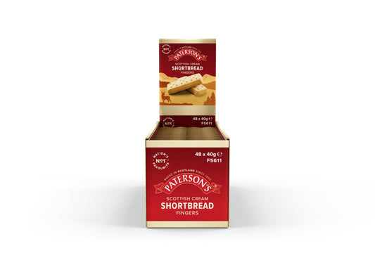 Patersons Scottish Cream Shortbread Fingers Mini Packs 40g (Pack of 48)