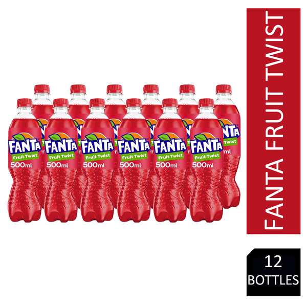 Fanta Fruit Twist Soft Drink 500ml (Pack of 12)