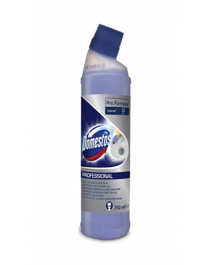 Domestos Professional Toilet Cleaner &  Limescale Remover 6x750ml