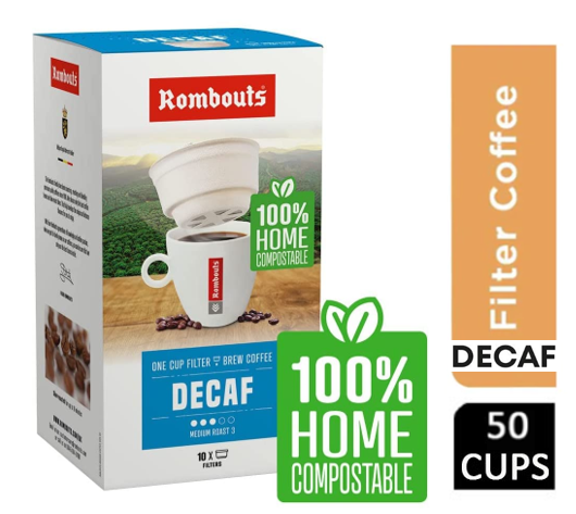 Rombouts Decaf Medium Roast 1 Cup Filters 10's - UK BUSINESS SUPPLIES