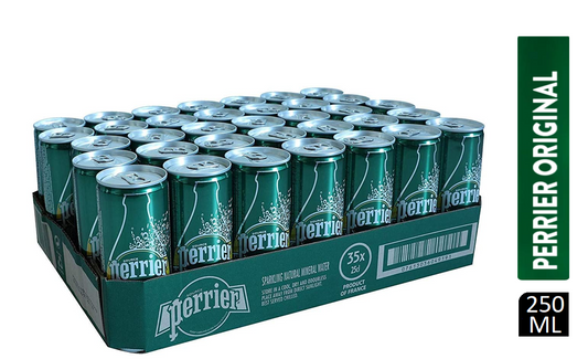 Perrier Sparkling Water Cans 35 x 250ml