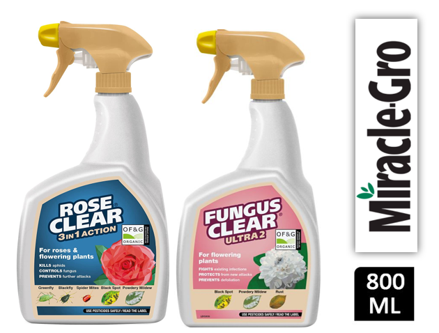 Miracle Gro Rose & Fungus Clear Ultra Gun {TWIN PACK}