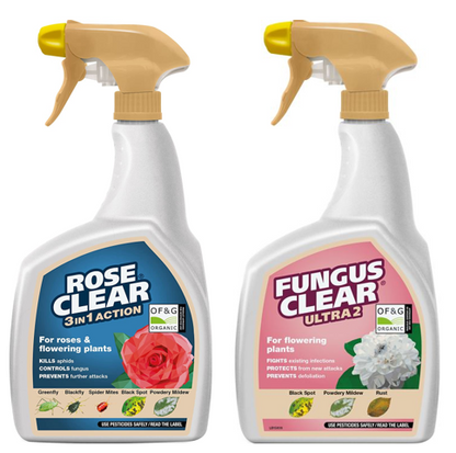 Miracle Gro Rose & Fungus Clear Ultra Gun {TWIN PACK}