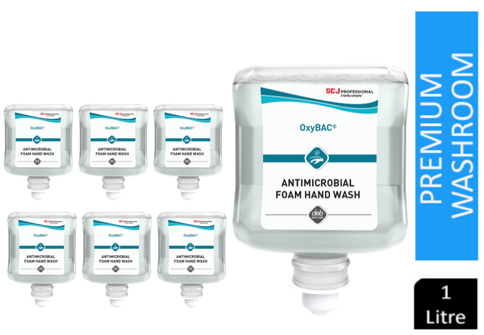 Deb OxyBAC Antibacterial Foam Wash 1 Litre Cartridge (OXY1L) - UK BUSINESS SUPPLIES