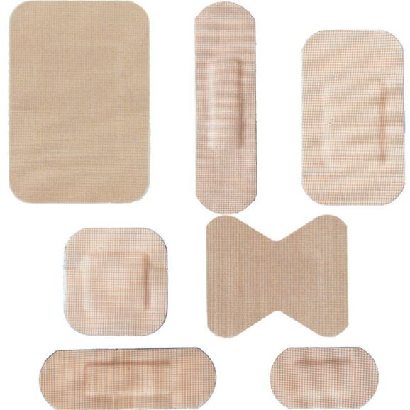 Click Medical Assorted Waterproof latex Free Fabric Plasters (Pack of 120)