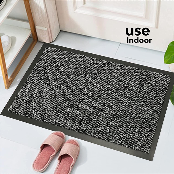 Fixtures Barrier Doorway Door Floor Mat 80cm x 120cm Grey