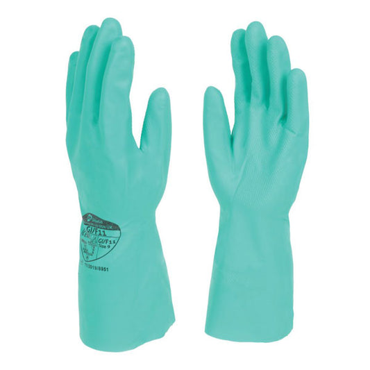 Shield Gi/F11 Green Nitrile Industrial Glove ALL SIZES