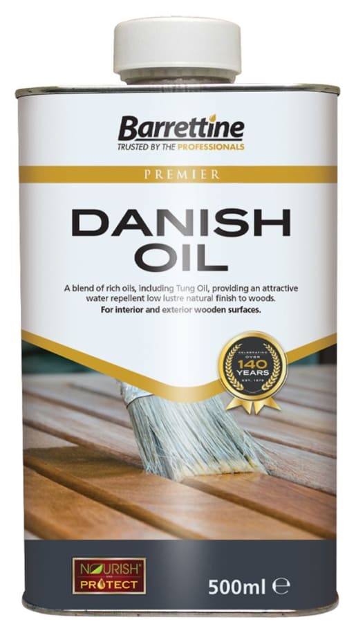 Barretine Danish Oil Interior & Exterior Use 500ml | Resists Peeling, Blistering & Flaking