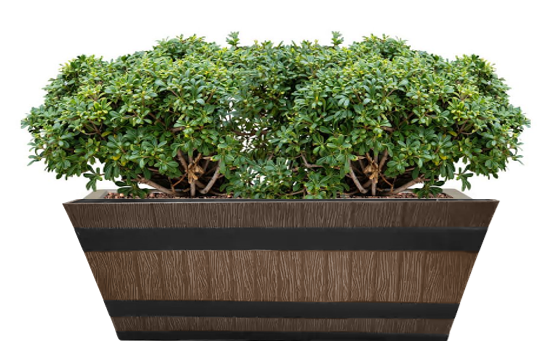 Barrel Design Tan Trough L50cm x W25.5cm x H19.5cm