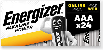 Energizer AAA Batteries, Alkaline Power Triple A Batteries, 24 Pack - UK BUSINESS SUPPLIES
