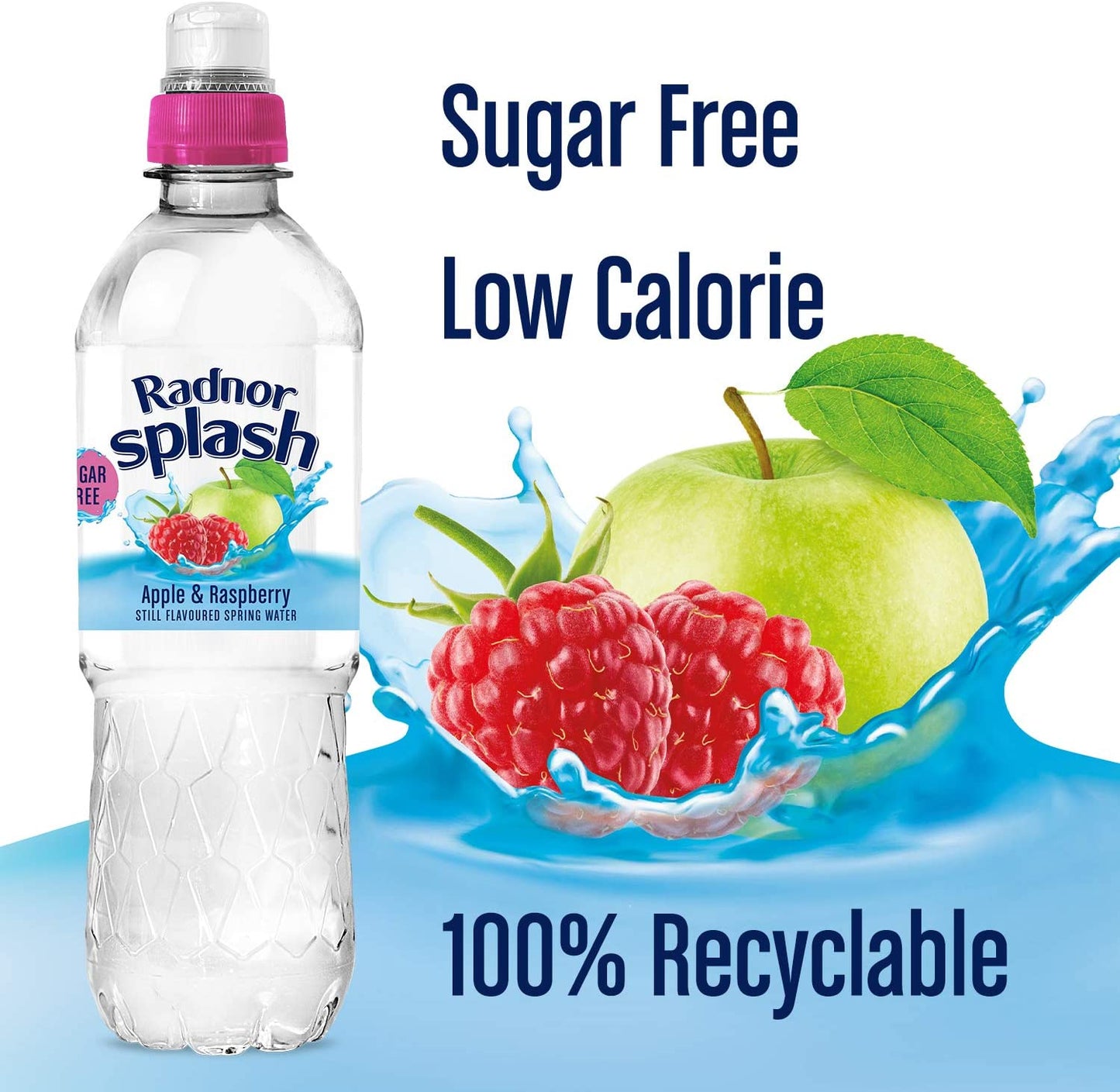 Radnor Splash Sugar Free Apple & Raspberry 12x500ml
