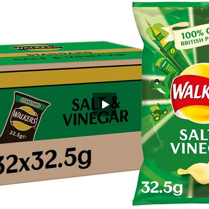 Walkers Ready Salted Crisps Pack 32's - UK BUSINESS SUPPLIES