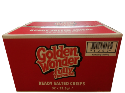 Golden Wonder Crisps Ready Salted Pack 32's