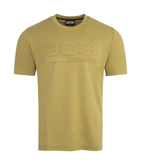 Jcb Unisex 3D Embossed T-Shirt Olive ALL SIZES