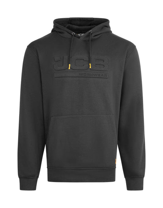 Jcb Unisex Embossed Hoody Black ALL SIZES