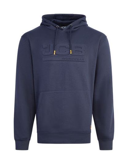 Jcb Unisex Embossed Hoody Navy ALL SIZES