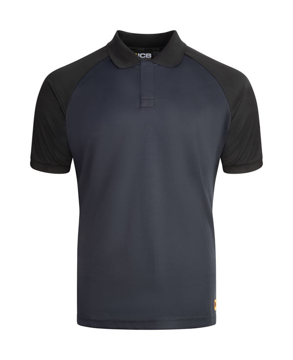 Jcb Unisex Classic Collar Polo Shirt Navy/Black ALL SIZES