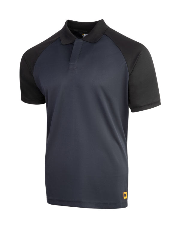 Jcb Unisex Classic Collar Polo Shirt Navy/Black ALL SIZES