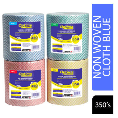 Ramon Hygiene Optima All Purpose, Non Woven Cloth Roll 350 Sheet {Blue} - UK BUSINESS SUPPLIES