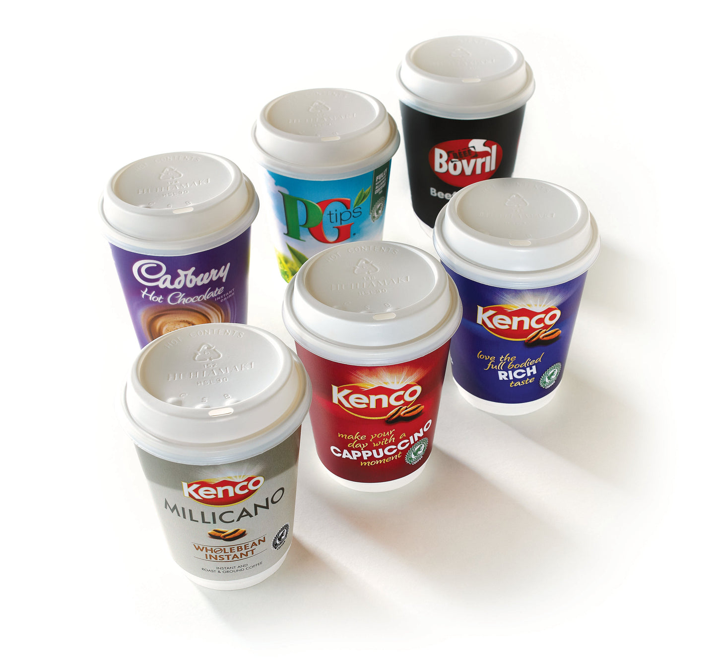 Belgravia 10oz - 16oz White Sip Through Lids 100s
