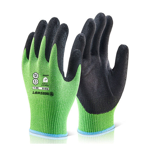 Kutstop Green Micro Foam Nitrile Gloves (One Pair) ALL SIZES