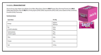 Fry's Turkish Delight | Classic Rose-Flavoured Chocolate Treats with Soft Jelly Centre | 3x51g