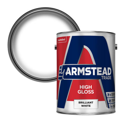 Armstead Trade High Gloss Paint White 5 Litres